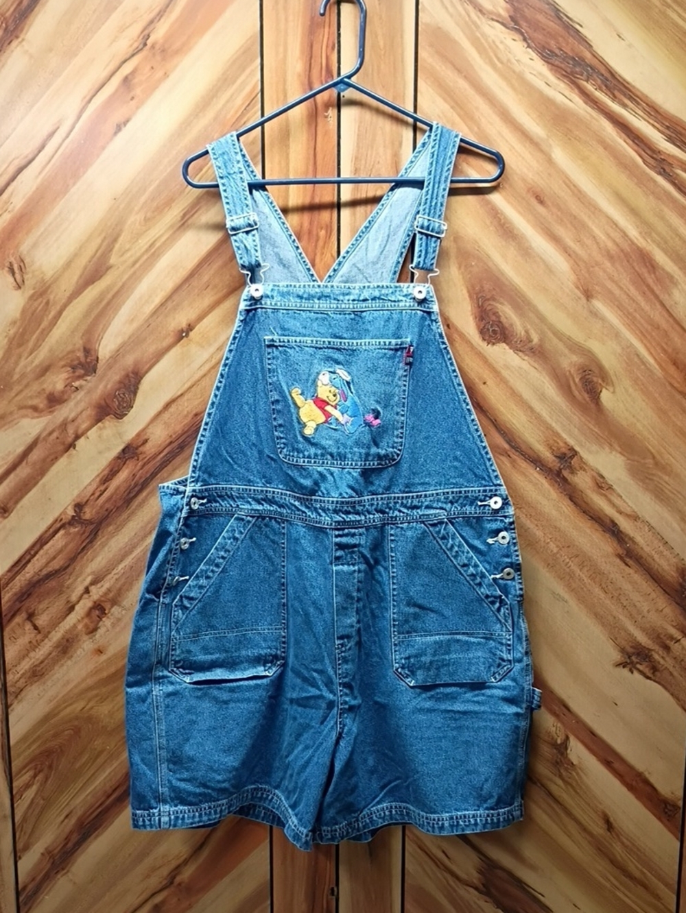 Vintage 90's Disney Plus Jumpsuit And Rompers Embroidered Denim Overalls S 20W